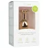 Easytoys - analplugg metall med rosa sten - guld 3 cm