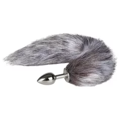 Easytoys Fox NO5 - analplugg med rävsvans - metall silver
