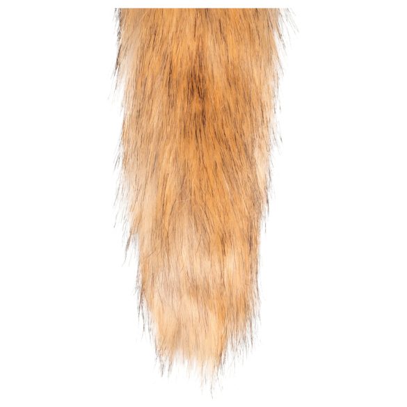 Easytoys Fox NO1 - metall analplugg med rävsvans - guld/röd