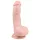 Easytoys - dildo med sugkopp och kulor - 15 cm - hudfärgad