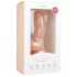 Easytoys - dildo med sugkopp och kulor - 15 cm - hudfärgad