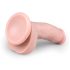 Easytoys - Dildo med sugkopp och pung (15 cm) - naturfärg