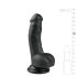 Easytoys - dildo med sugkopp och pung - svart 15 cm