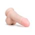 Easytoys - Dildo med sugkopp och testiklar (17,5 cm) - natur