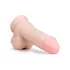 Easytoys - dildo med sugkopp och pung - 17,5 cm - natur