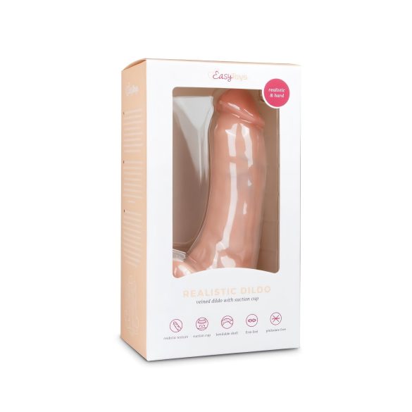 Easytoys - sugproppsdildo med pung (20 cm) - naturlig