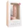 Easytoys - dildo med sugpropp och kulor - 22,5 cm - natur