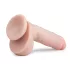 Easytoys - dildo med sugpropp och kulor - 22,5 cm - natur