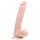Easytoys - dildo med sugkopp och pung - stora 26,5cm - hudfärgad