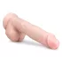 Easytoys - dildo med sugkopp och pung - stora 26,5cm - hudfärgad