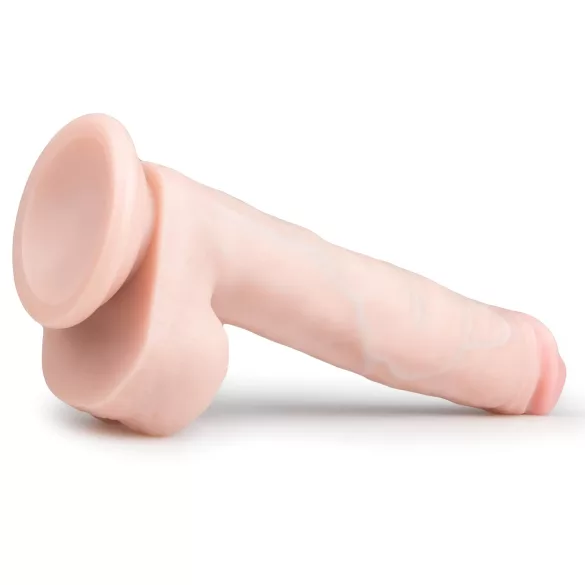 Easytoys - dildo med sugkopp och pung - stora 26,5cm - hudfärgad