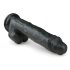 Easytoys - Sugpropp med testiklar, stor dildo (26,5 cm) - svart