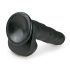 Easytoys - Sugpropp med testiklar, stor dildo (26,5 cm) - svart