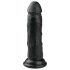 Easytoys - realistisk dildo med sugkopp (15,5 cm) - svart