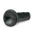 Easytoys - realistisk dildo med sugkopp (15,5 cm) - svart