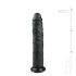 Easytoys - extra stor dildo med sugkopp (28,5 cm) - svart
