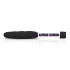 Easytoys - vibratorstav - spiralstruktur - silikon svart