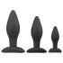 Easytoys Rocket - analsats - svart (3 delar)