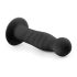 Easytoys Räfflad - sugkopp analdildo (14 cm) - svart