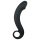 EasyToys Böjd Stav - Silikon Anal Dildo (Svart)