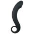 EasyToys Böjd Stav - Silikon Anal Dildo (Svart)