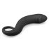 EasyToys Böjd Stav - Silikon Anal Dildo (Svart)