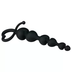 EasyToys - pärlförsett analdildo (svart)