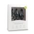 Easytoys - Set med 3 Anala Pluggar med Ring (svart)