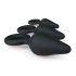 Easytoys - Set med 3 Anala Pluggar med Ring (svart)