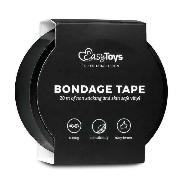 Easytoys - bondageband - svart - 20 meter