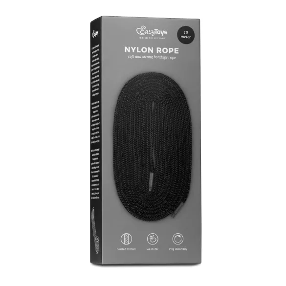 Easytoys Rope - bondage rep (10 m, svart)