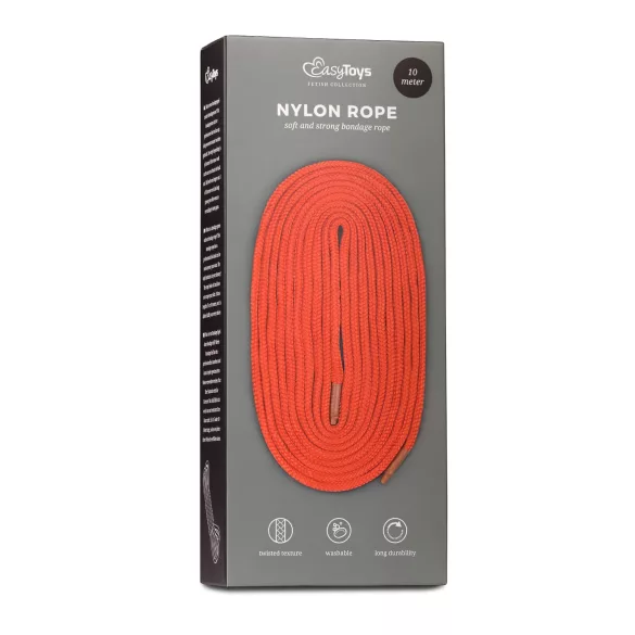 Easytoys Rope - bondage-rep (10 m, röd)