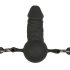 Easytoys - Munstycke med inre dildo (svart)