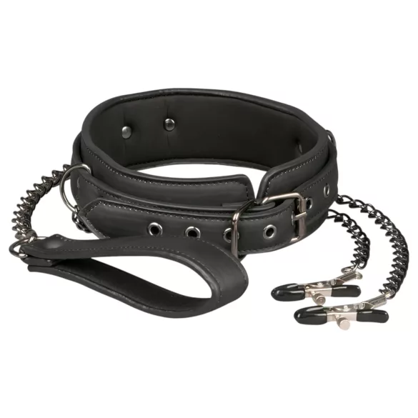 Easytoys - bröstklämmor och halsband med koppel - 4 delar