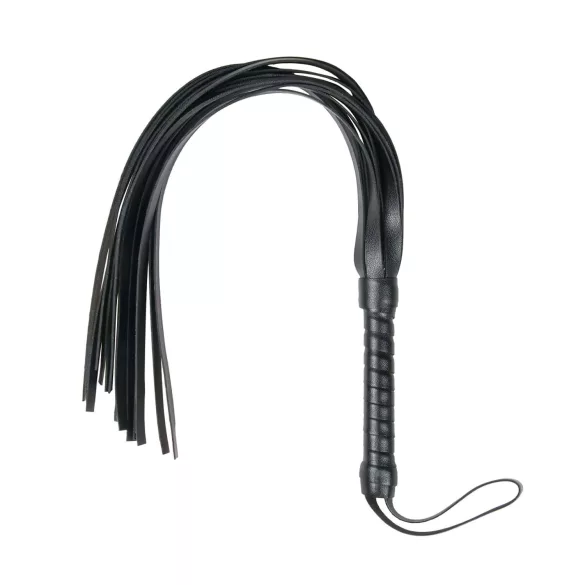Easytoys - flogger pisk - mjukt konstläder - svart