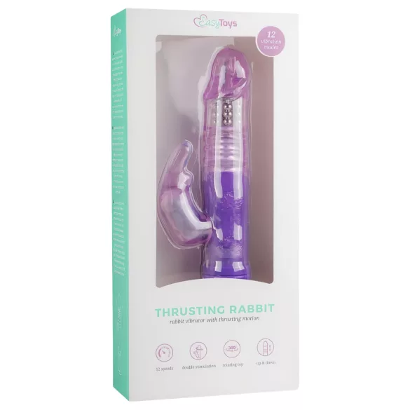 Easytoys Bunny - rabbitvibrator med roterande stötfunktion - lila