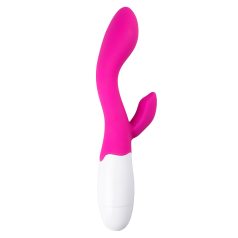   Easytoys Lily - rabbitvibrator med klitorisstimulans - silikon rosa