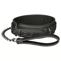 Easytoys - halsband med koppel - svart