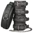 Easytoys - halsband hand- och fotbojor set - svart
