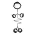 Easytoys - halsband hand- och fotbojor set - svart