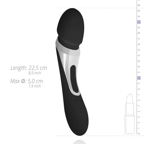 Sway No.1 - massagevibrator 2-i-1 uppladdningsbar svart
