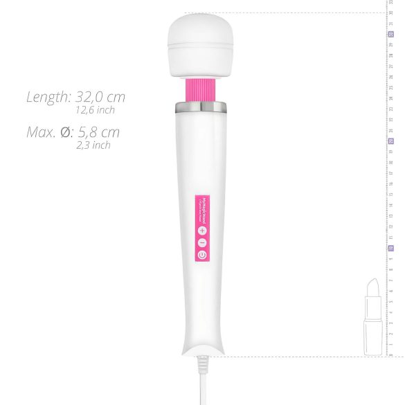 MyMagicWand - massagevibrator med stark motor - vit/rosa