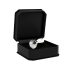 Rimba XS - Genomskinlig, stenprydd metallplugg (silver)