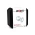 Rimba XS - Genomskinlig, stenprydd metallplugg (silver)