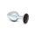 Rimba XS - svart glittrande metallanalplugg (silver)