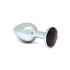 Rimba XS - svart glittrande metallanalplugg (silver)