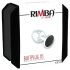 Rimba XS - svart glittrande metallanalplugg (silver)