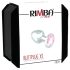 Rimba XS - rosa sten, metall analplugg (silver)