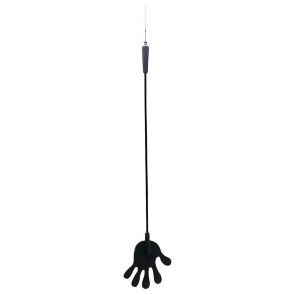 Rimba - silikon ridspö med handform - 40 cm (svart)