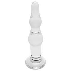 Rimba Dolly - analdildo glas vågig transparent